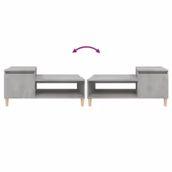 vidaXL Coffee Table Engineered Wood Side Sofa Accent Couch Table Multi Colours - Concrete grey - Additional view 7
