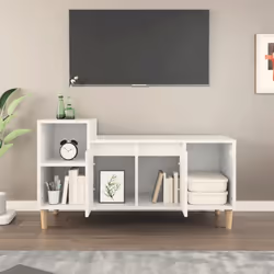 vidaXL TV Cabinet Engineered Wood Indoor HiFi Cabinet TV Unit Multi Colours - White - Additional view 6