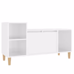 vidaXL TV Cabinet Engineered Wood Indoor HiFi Cabinet TV Unit Multi Colours - High gloss white