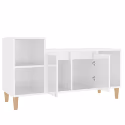 vidaXL TV Cabinet Engineered Wood Indoor HiFi Cabinet TV Unit Multi Colours - High gloss white - Additional view 7