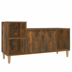 vidaXL TV Cabinet Engineered Wood Indoor HiFi Cabinet TV Unit Multi Colours - Smoked oak