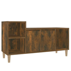 vidaXL TV Cabinet Engineered Wood Indoor HiFi Cabinet TV Unit Multi Colours - Smoked oak