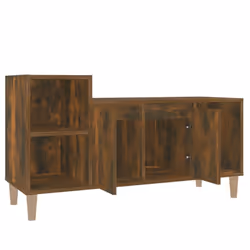 vidaXL TV Cabinet Engineered Wood Indoor HiFi Cabinet TV Unit Multi Colours - Smoked oak - Additional view 4