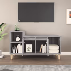 vidaXL TV Cabinet Engineered Wood Indoor HiFi Cabinet TV Unit Multi Colours - Grey sonoma