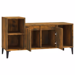 vidaXL TV Cabinet Engineered Wood Hifi Cabinet TV Unit Stand Multi Colours - Smoked oak - Additional view 5