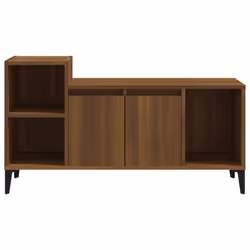 vidaXL TV Cabinet Engineered Wood Hifi Cabinet TV Unit Stand Multi Colours - Brown oak - Additional view 4