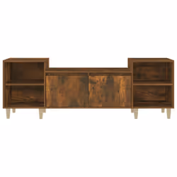 vidaXL TV Cabinet Engineered Wood Home Sideboard Media Cabinet Multi Colours - smoked oak - Additional view 5