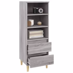 vidaXL Highboard Engineered Wood High Sideboard Buffet Cabinet Multi Colours - Grey sonoma - Additional view 7