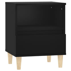 VidaXL 821796 nightstand/bedside table Black