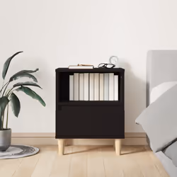 VidaXL 821797 nightstand/bedside table Black - Additional view 2