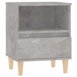 vidaXL 1/2x Bedside Cabinet End Table Telephone Stand Nightstand Multi Colours - concrete grey, 2 pcs - Additional view 5