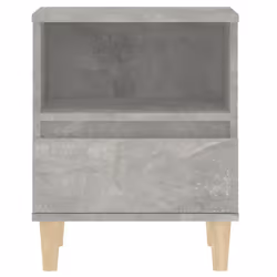 vidaXL 1/2x Bedside Cabinet End Table Telephone Stand Nightstand Multi Colours - concrete grey, 2 pcs - Additional view 6