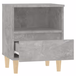 vidaXL 1/2x Bedside Cabinet End Table Telephone Stand Nightstand Multi Colours - concrete grey, 2 pcs - Additional view 7