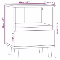 VidaXL 821807 nightstand/bedside table - Additional view 11