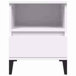 vidaXL 1/2x Bedside Cabinet Bedroom Furniture Nightstand Cabinet Multi Colours - white, 2 pcs - Additional view 6