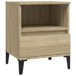 vidaXL 1/2x Bedside Cabinet Bedroom Furniture Nightstand Cabinet Multi Colours - sonoma oak, 1 pcs