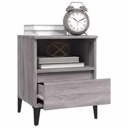 vidaXL 1/2x Bedside Cabinet Bedroom Furniture Nightstand Cabinet Multi Colours - grey sonoma, 2 pcs - Additional view 5