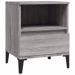 vidaXL 1/2x Bedside Cabinet Bedroom Furniture Nightstand Cabinet Multi Colours - grey sonoma, 2 pcs - Additional view 7