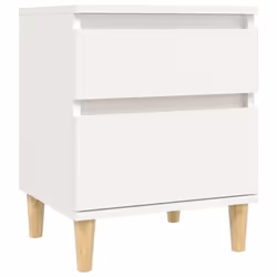 vidaXL 1/2x Bedside Cabinet Nightstand End Table Telephone Stand Multi Colours - White, 2 x Bedside cabinet - Additional view 4