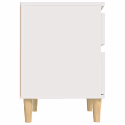 vidaXL 1/2x Bedside Cabinet Nightstand End Table Telephone Stand Multi Colours - White, 2 x Bedside cabinet - Additional view 6