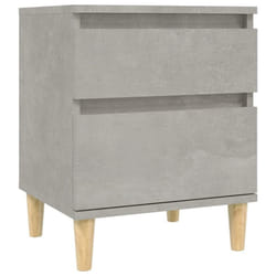 vidaXL 1/2x Bedside Cabinet Nightstand End Table Telephone Stand Multi Colours - Concrete grey, 1 x Bedside cabinet