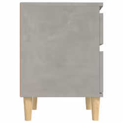 vidaXL 1/2x Bedside Cabinet Nightstand End Table Telephone Stand Multi Colours - Concrete grey, 1 x Bedside cabinet - Additional view 5