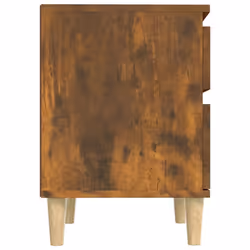 vidaXL 1/2x Bedside Cabinet Nightstand End Table Telephone Stand Multi Colours - Smoked oak, 2 x Bedside cabinet - Additional view 6