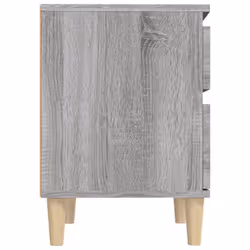 vidaXL 1/2x Bedside Cabinet Nightstand End Table Telephone Stand Multi Colours - Grey sonoma, 2 x Bedside cabinet - Additional view 7