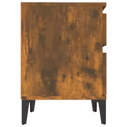 vidaXL 1/2x Bedside Cabinet Nightstand End Table Telephone Stand Multi Colours - smoked oak - Additional view 5
