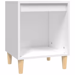 vidaXL 1/2x Bedside Cabinet Engineered Wood Telephone Stand Multi Colours - white, 2 pcs - Additional view 4