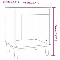 VidaXL 821862 nightstand/bedside table White - Additional view 8