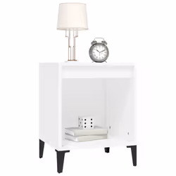 VidaXL 821875 nightstand/bedside table White - Additional view 4