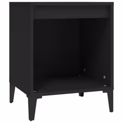VidaXL 821876, Black, Metal, Wood, 400 mm, 350 mm, 500 mm, 1 pc(s)