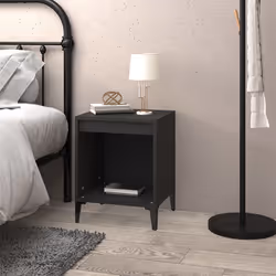 VidaXL 821876 nightstand/bedside table Black