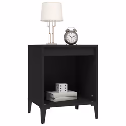 VidaXL 821877 nightstand/bedside table Black - Additional view 4