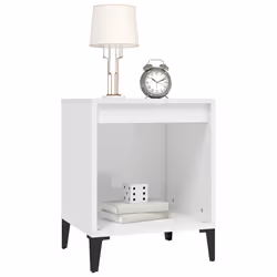 VidaXL 821878 nightstand/bedside table White - Additional view 4