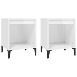 VidaXL 821879 nightstand/bedside table White