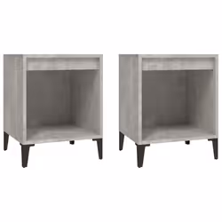 VidaXL 821883, Concrete colour, Metal, Wood, 400 mm, 350 mm, 500 mm, 2 pc(s)