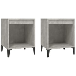 VidaXL 821883 nightstand/bedside table Concrete colour