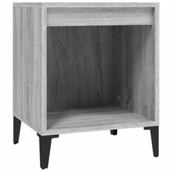 vidaXL 1/2x Bedside Cabinet White Nightstand Telephone Stand Multi Colours - Grey sonoma, 1 x Bedside cabinet