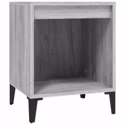 vidaXL 1/2x Bedside Cabinet White Nightstand Telephone Stand Multi Colours - Grey sonoma, 1 x Bedside cabinet