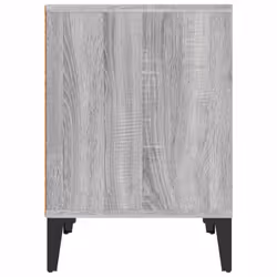 vidaXL 1/2x Bedside Cabinet White Nightstand Telephone Stand Multi Colours - Grey sonoma, 2 x Bedside cabinet - Additional view 7