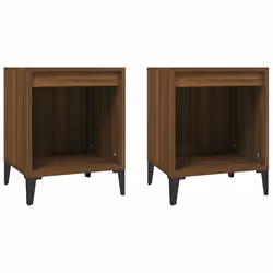 VidaXL 821889, Metal, Wood, 400 mm, 350 mm, 500 mm, 2 pc(s)