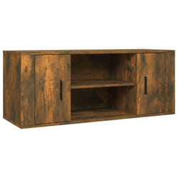 vidaXL TV Cabinet Engineered Wood TV Console Media HiFi Cabinet Multi Colours - smoked oak