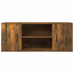 vidaXL TV Cabinet Engineered Wood TV Console Media HiFi Cabinet Multi Colours - smoked oak - Additional view 4