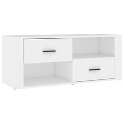 vidaXL TV Cabinet Engineered Wood Media HiFi Cabinet TV Console Multi Colours - White