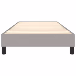 vidaXL Bed Frame Bedroom Mattress Foundation Platform Bed Base Bedstead Fabric - light grey, 90 x 200 cm - Additional view 4