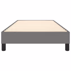 vidaXL Bed Frame Bedroom Mattress Foundation Platform Bed Base Bedstead Fabric - dark grey, 90 x 200 cm - Additional view 4