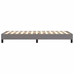 vidaXL Bed Frame Bedroom Mattress Foundation Platform Bed Base Bedstead Fabric - dark grey, 90 x 200 cm - Additional view 5
