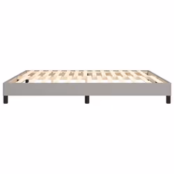 vidaXL Bed Frame Bedroom Mattress Foundation Platform Bed Base Bedstead Fabric - light grey, 180 x 200 cm - Additional view 5